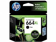 Cartucho de Tinta HP 664XL Preto F6v31ab